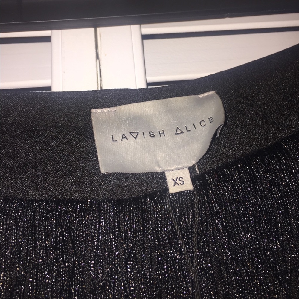 Lindsay Lohan X Lavish Alice Black Fringe Pants - Picture 5 of 9